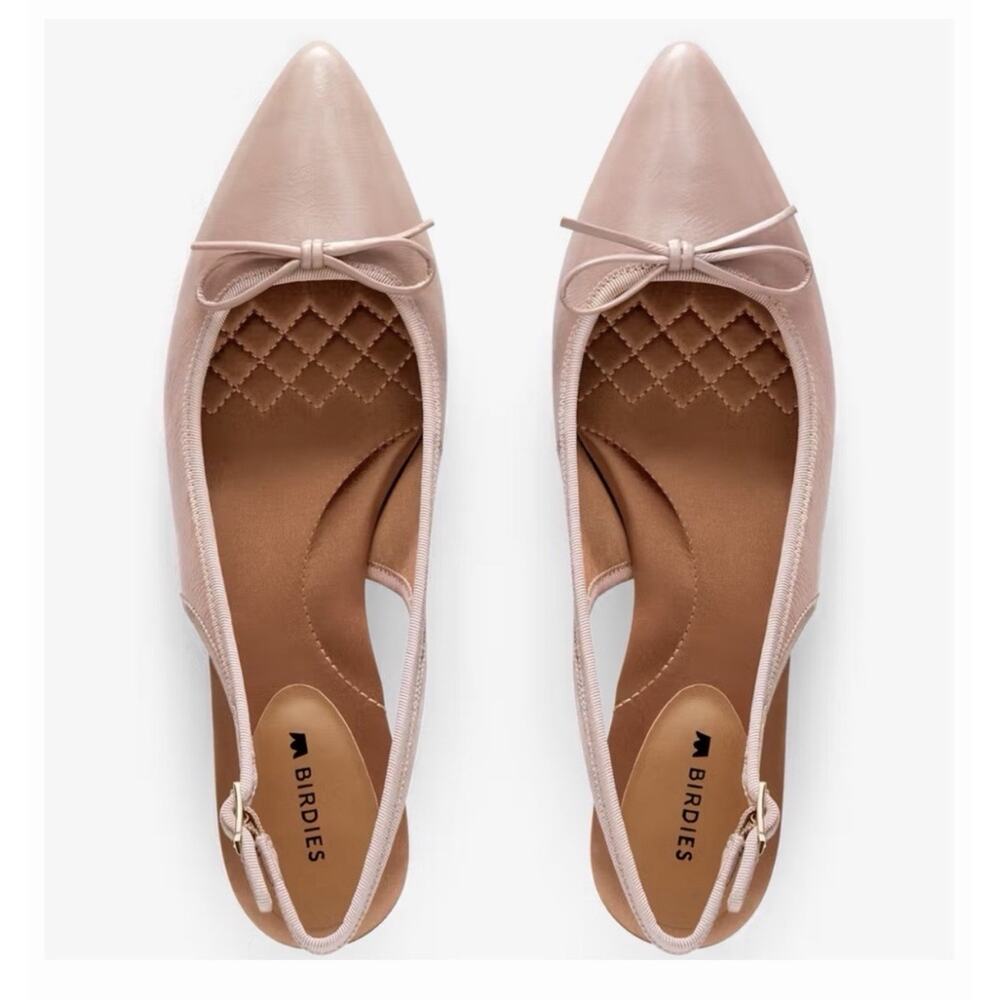 NEW Birdies The Goldfinch Kitten Heel Patent Leather •Women 6•Blush Pink Pointed - Picture 4 of 14